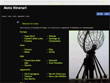 Tablet Screenshot of motoitinerari.com